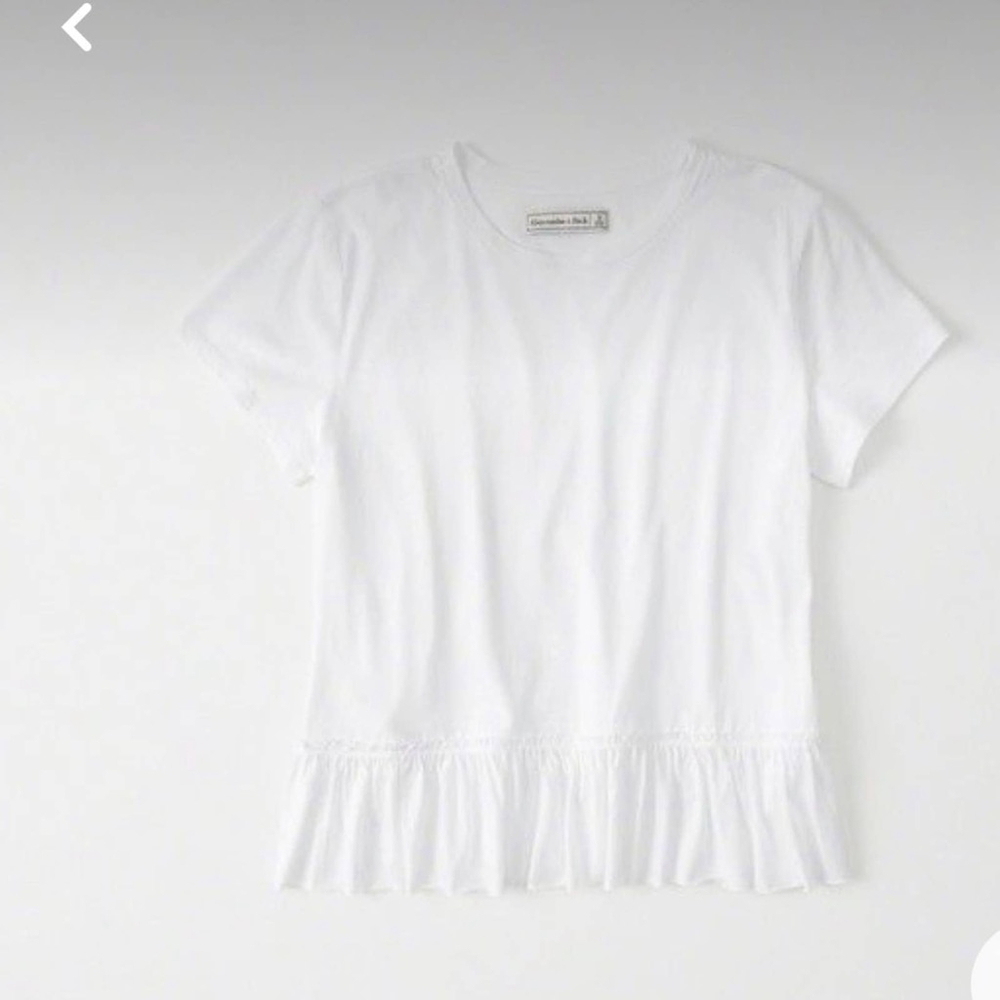 Abercrombie & Fitch Short Sleeves Peplum Top Size Small